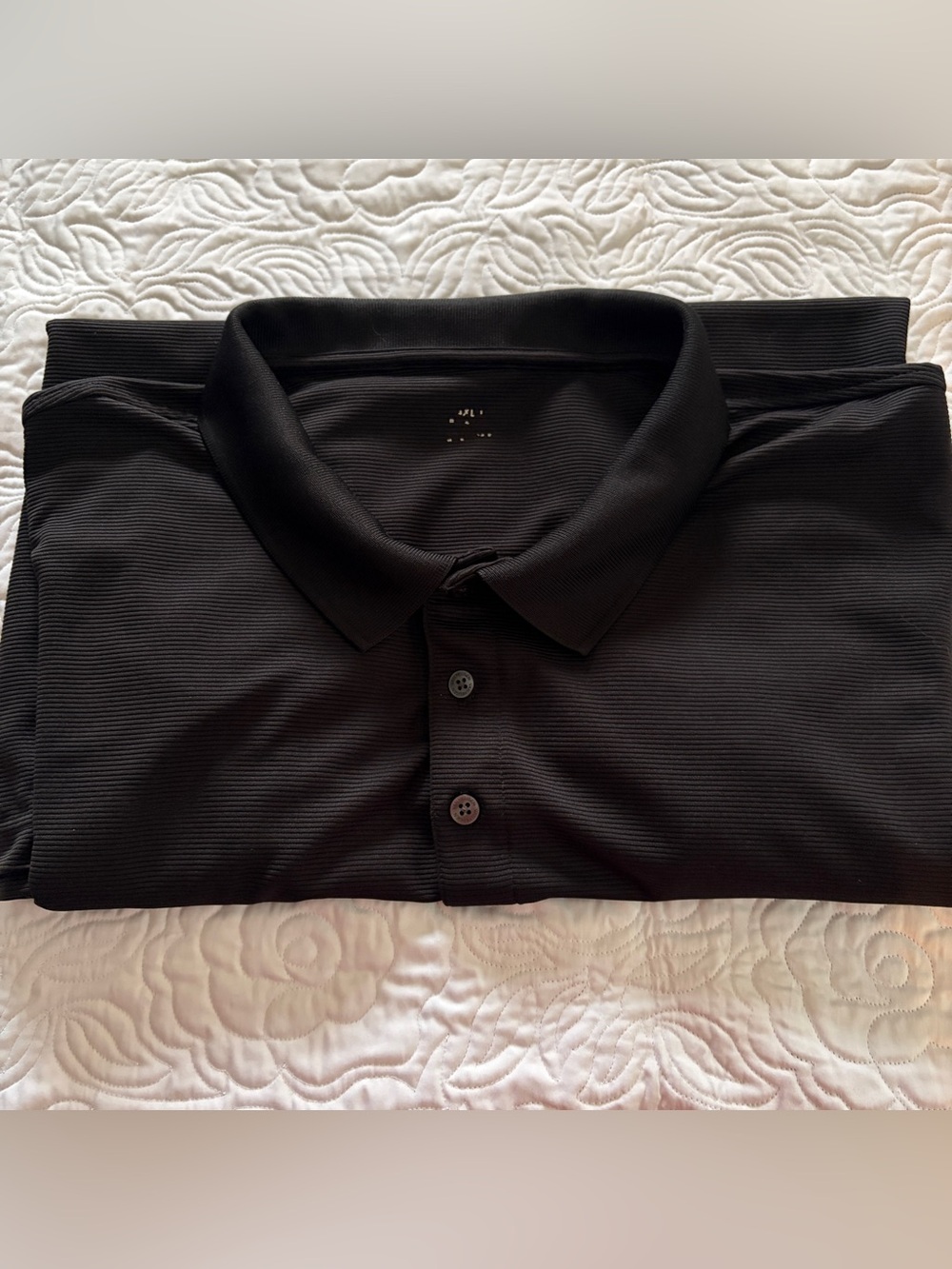 Big & Tall Van Heusen Men's Black Polo Shirt